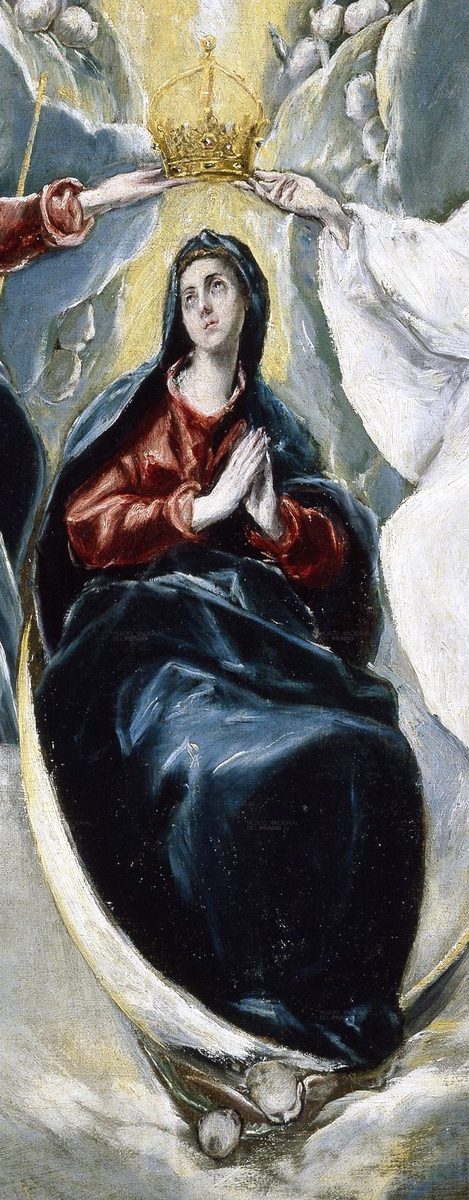 La Coronación de la Virgen, de el Greco (detalle) — El Greco