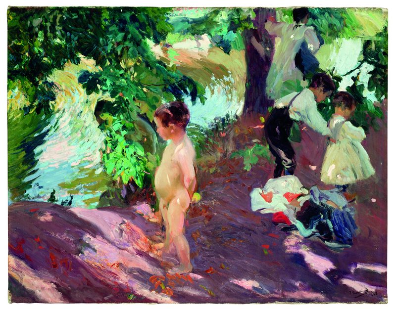 El baño en la Granja — Joaquín Sorolla