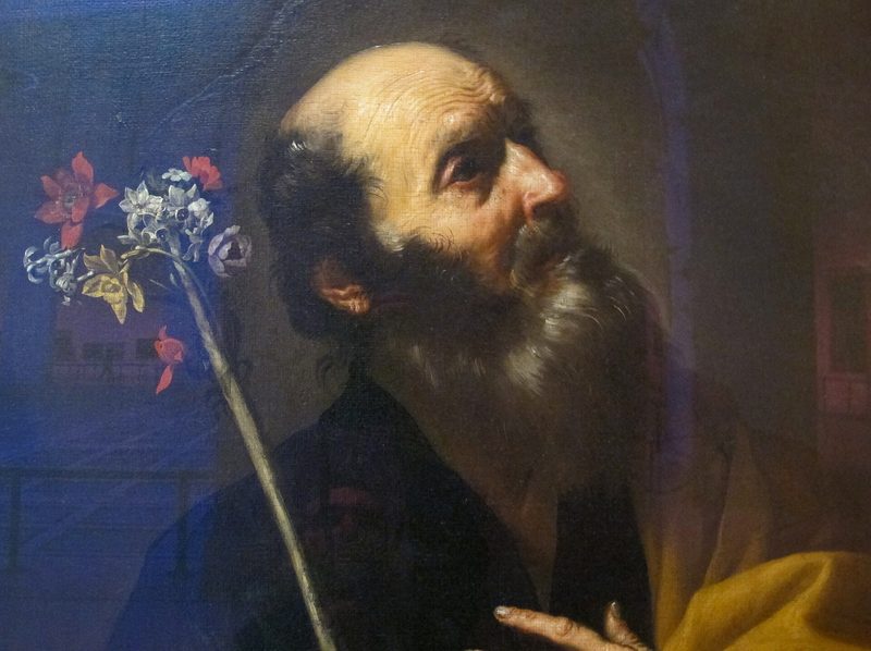 Retrato de un anciano barbudo con una expresión de profunda — José de Ribera