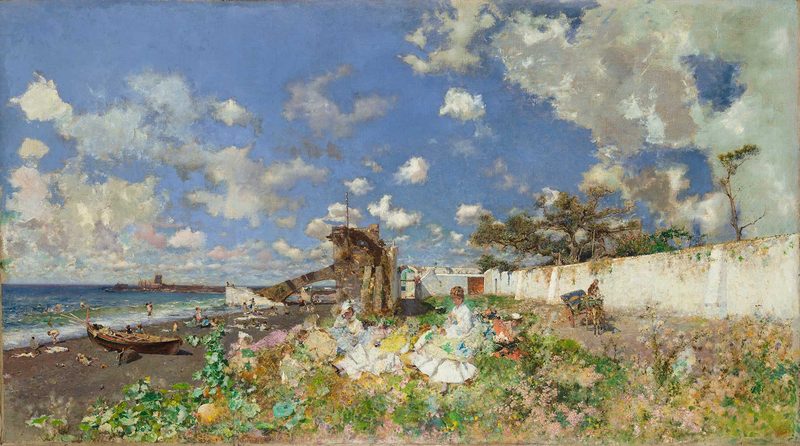 Playa en Portici — Mariano Fortuny Marsal