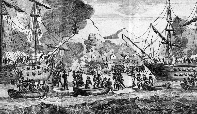 Desembarco en de la flota francesa en Santo Domingo (futuro Haití) durante la expedición contra los negros sublevad — Tiger (édition)