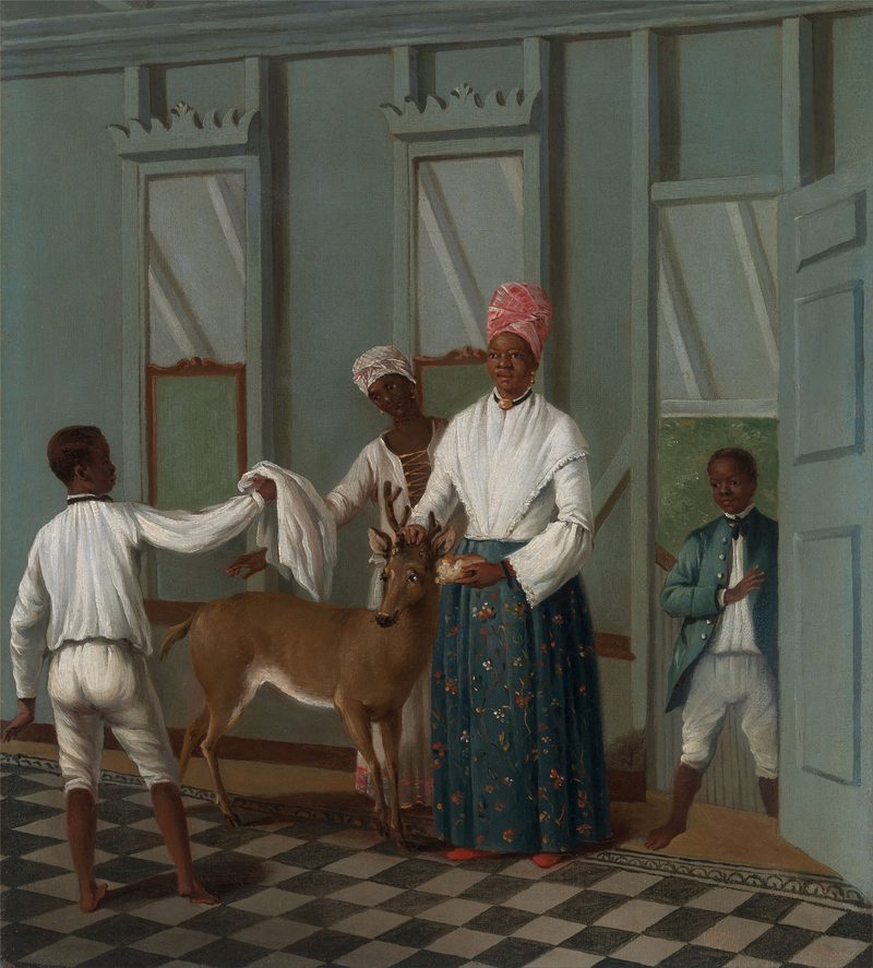 Agostino Brunias - Servants Washing a Deer — Arte del Caribe