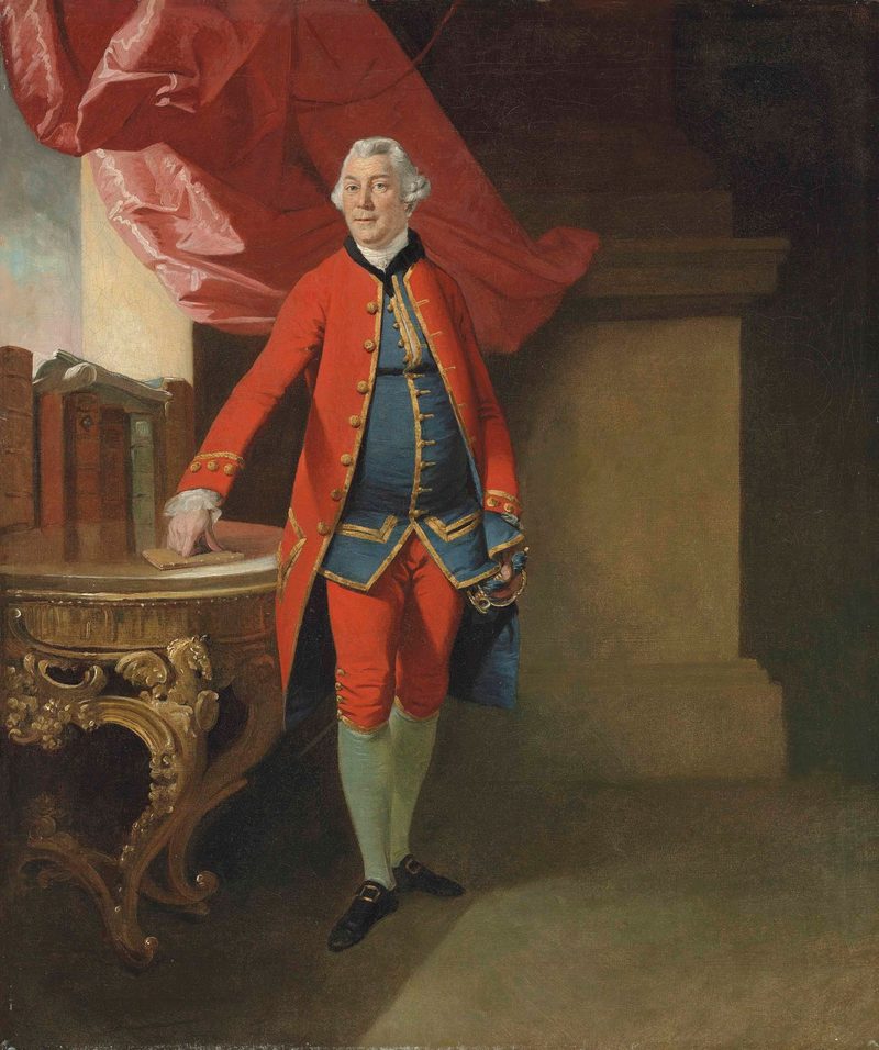 Retrato de Sir William Young, primer baronet (1724/5-1788), gobernador de Santa Dominica — Agostino Brunias