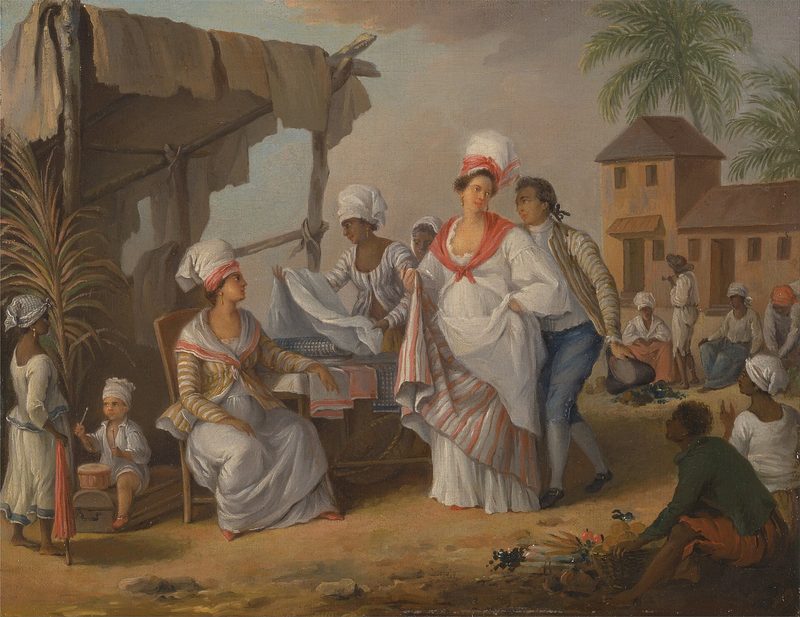 Día de mercado, Roseau, Dominica — Arte del Caribe