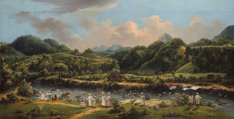 Vista del río Roseau, Dominica — Agostino Brunias