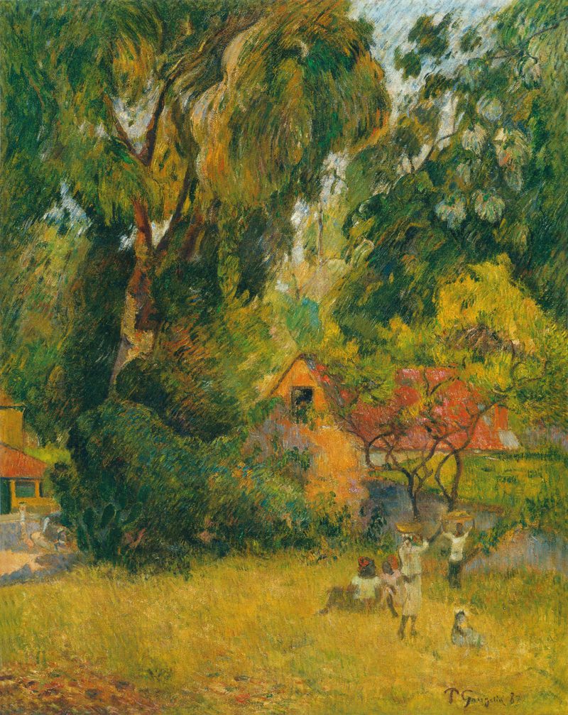 Gauguin huttes-arbres — Paul Gauguin