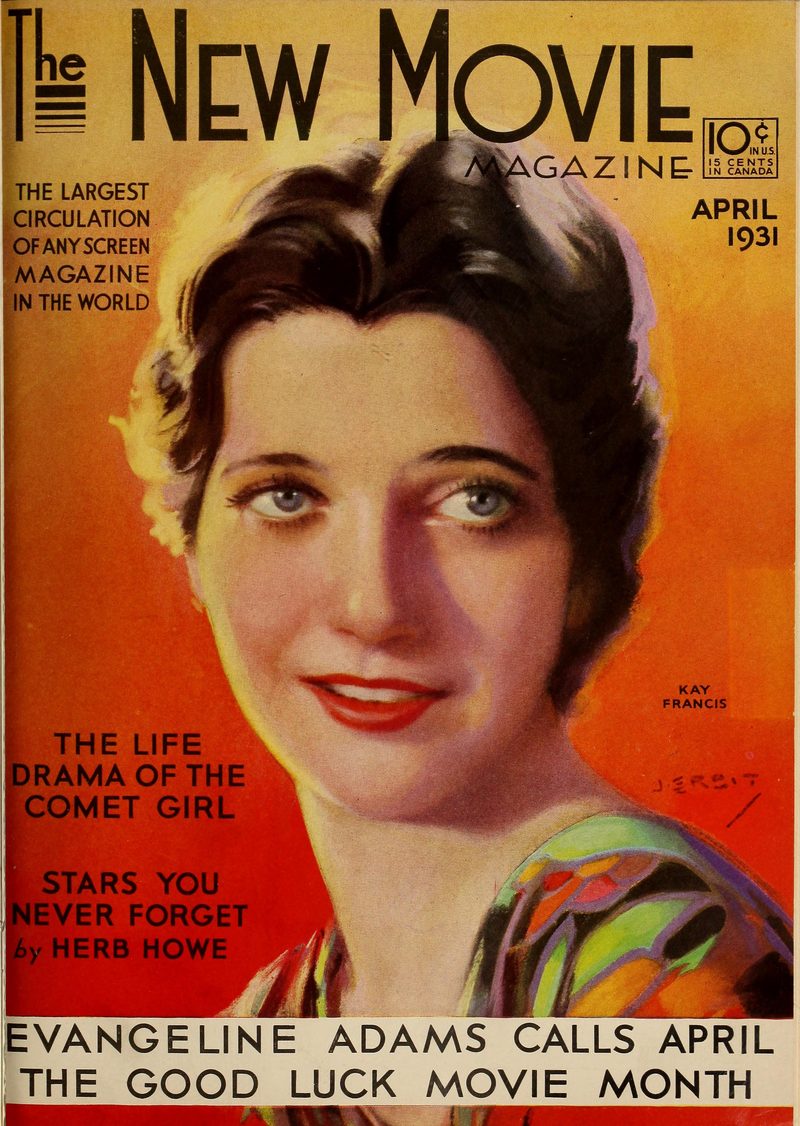 Retrato de mujer en portada de revista — Anónimo