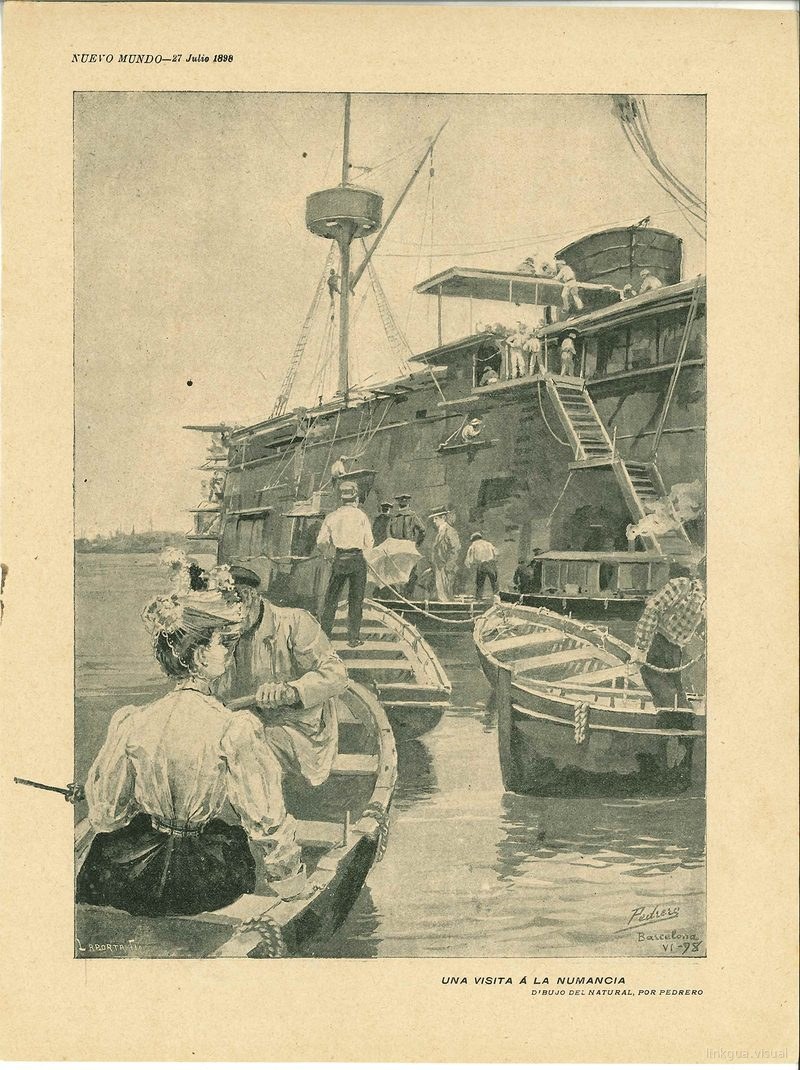 Álbum histórico fotográfico — guerra hispanoamericana, lámina — Anónimo