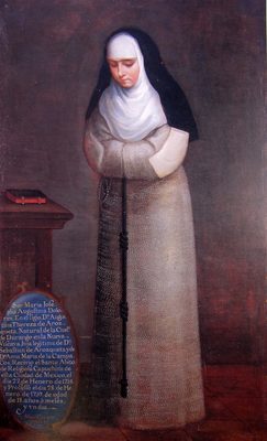 Escudo sor mar a josefa agustina dolores — Anónimo Novohispano