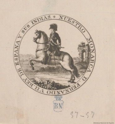 [Retrato de Fernando VII, Rey de España] — Anónimo grabador (BNE)