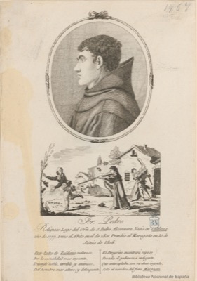 Retrato de fray pedro de argaya — Anónimo grabador (BNE)