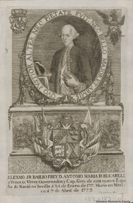 Retrato de antonio mari a bucareli y ursua — Villavicencio