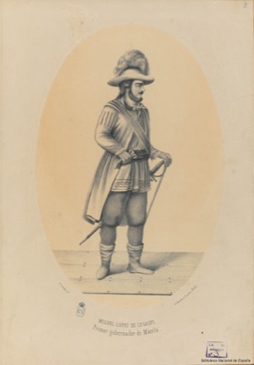 Retrato de miguel lopez de legazpi primer gobernador de manila — Giraudier