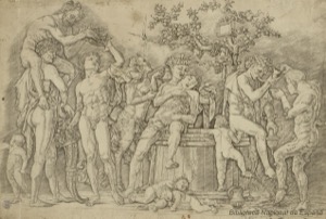 [Bacanal con la cuba] — Mantegna