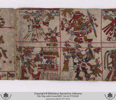 B, f — Tlacuilo anónimo, tradición mixteca-puebla (Códice Vaticanus B)