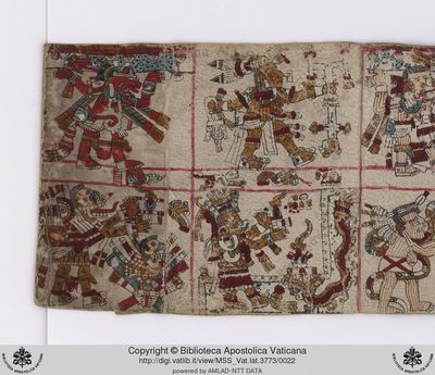 B, f — Tlacuilo anónimo, tradición mixteca-puebla (Códice Vaticanus B)