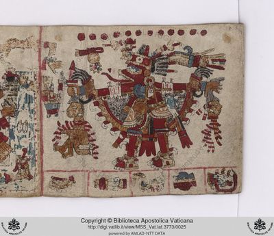 B, f — Tlacuilo anónimo, tradición mixteca-puebla (Códice Vaticanus B)