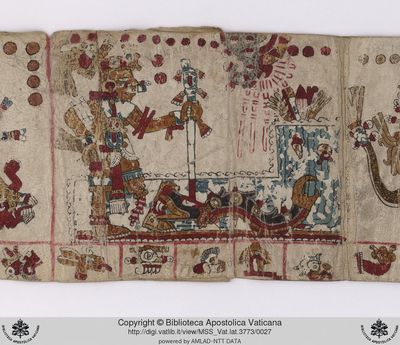 B, f — Tlacuilo anónimo, tradición mixteca-puebla (Códice Vaticanus B)