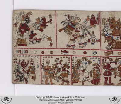 B, f — Tlacuilo anónimo, tradición mixteca-puebla (Códice Vaticanus B)