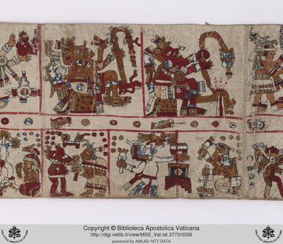 B, f — Tlacuilo anónimo, tradición mixteca-puebla (Códice Vaticanus B)