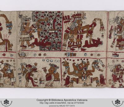 B, f — Tlacuilo anónimo, tradición mixteca-puebla (Códice Vaticanus B)
