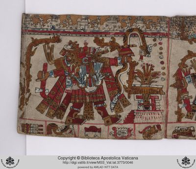 B, f — Tlacuilo anónimo, tradición mixteca-puebla (Códice Vaticanus B)