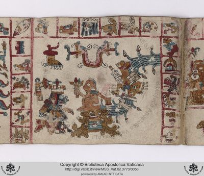 B, f — Tlacuilo anónimo, tradición mixteca-puebla (Códice Vaticanus B)