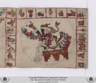B, f — Tlacuilo anónimo, tradición mixteca-puebla (Códice Vaticanus B)
