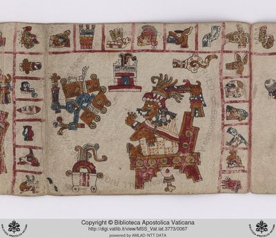 B, f — Tlacuilo anónimo, tradición mixteca-puebla (Códice Vaticanus B)