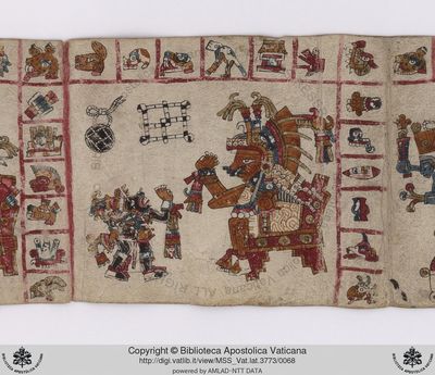 B, f — Tlacuilo anónimo, tradición mixteca-puebla (Códice Vaticanus B)