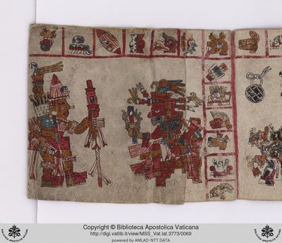 B, f — Tlacuilo anónimo, tradición mixteca-puebla (Códice Vaticanus B)