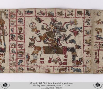 B, f — Tlacuilo anónimo, tradición mixteca-puebla (Códice Vaticanus B)