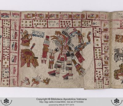 B, f — Tlacuilo anónimo, tradición mixteca-puebla (Códice Vaticanus B)