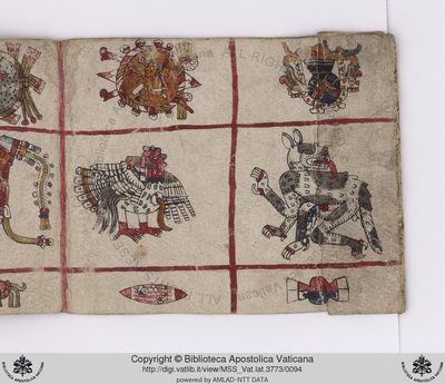 B, f — Tlacuilo anónimo, tradición mixteca-puebla (Códice Vaticanus B)