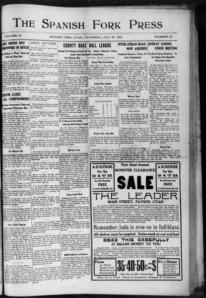 The Spanish Fork Press — No identificado