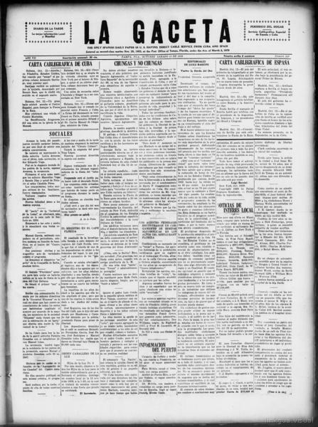 La gaceta (Tampa, Fla.), October 12 — No identificado