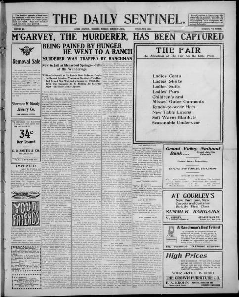 The daily sentinel (Grand Junction, Colo.), October 1 — No identificado