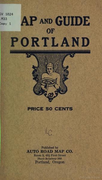 Map and guide of Portland — No identificado