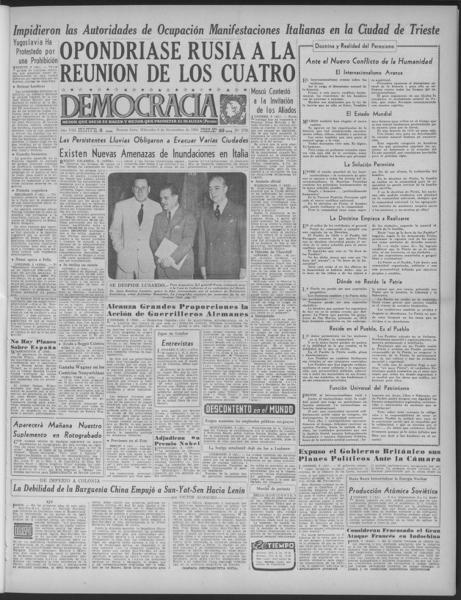 Democracia (Buenos Aires), November 4 — No identificado