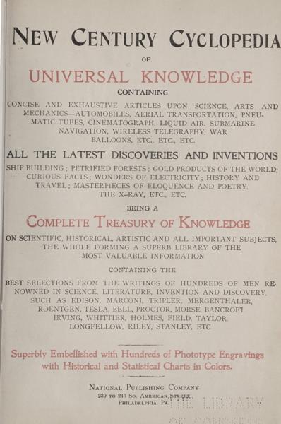 New Century cyclopedia of universal knowledge — No identificado