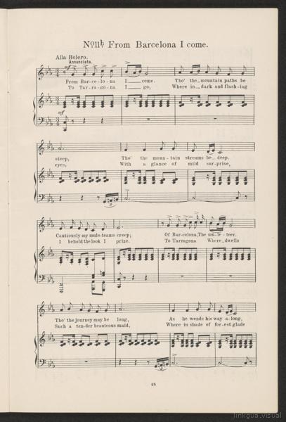 Partitura de Barcelona — No identificado