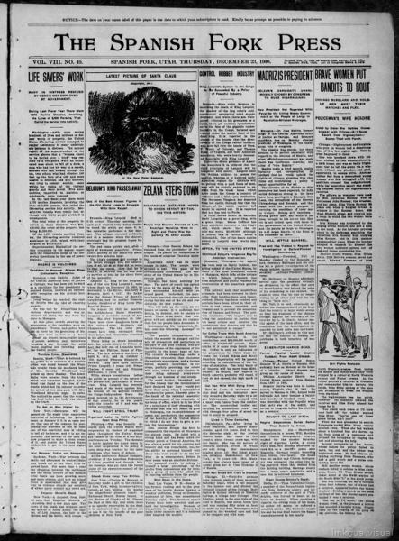 The Spanish Fork press (Spanish Fork, Utah), December 23 — No identificado