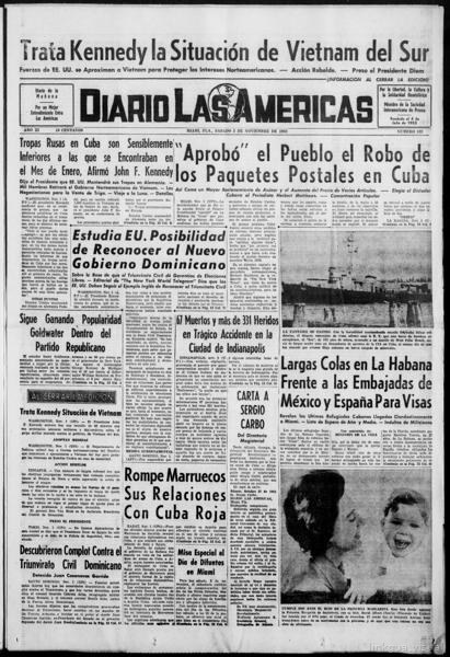 Diario las Américas (Miami, Fla.;Miami Springs, Fla.), November 2 — No identificado