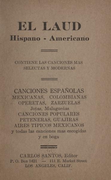 El laud hispano-americano.