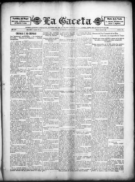 La gaceta (Tampa, Fla.), November 23 — No identificado
