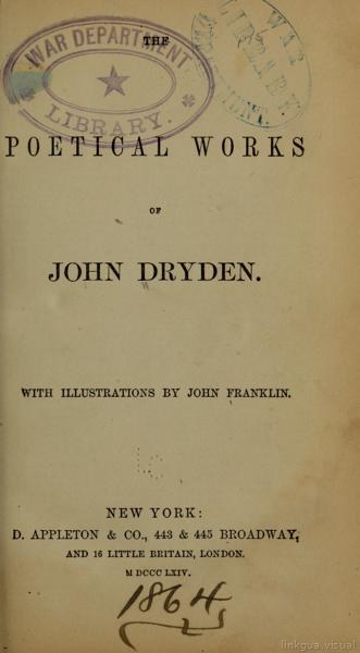 Obras poéticas de John Dryden