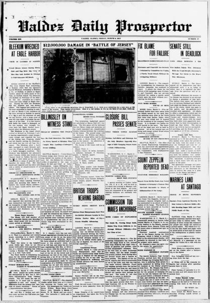 Valdez daily prospector (Valdez, Alaska), March 9 — No identificado