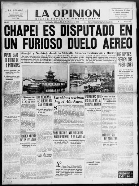 La opinión (los Angeles, Calif.), February 6 — No identificado