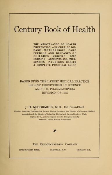 Century book of health — No identificado