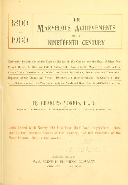 The marvelous achievements of the nineteenth century — No identificado